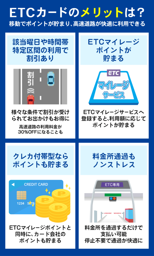 ETCカードのメリット一覧